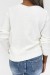 White V-Neck Lace Trimmed Pull Court with Braided Detail | $10.92 | OKKO MODE