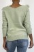 Vestido verde pomme con volantes - Elegante escote en V | 10,92 $ | OKKO MODE