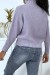 Pull épais lila à col montant | 10,92 $ | OKKO MODE
