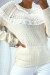 Jersey beige con cuello redondo y detalles vintage | 10,08 € | OKKO MODE