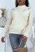 Jersey cuello alto beige manga tulle bouffant | 10,08 € | OKKO MODE