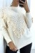 Beige Turtleneck Sweater for Women | $10.92 | OKKO MODE