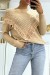 Pull camel col montant femme | 10,92 $ | OKKO MODE