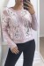 Pull lila à empiècement en dentelle et coupe basique | 10,08 € | OKKO MODE