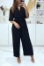 Combinaison pantalon plissé cache coeur noir | €12.60 | OKKO MODE