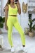 Conjunto legging y top amarillo push up | 7,94 £ | OKKO MODE