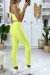 Conjunto legging y top amarillo push up | 7,94 £ | OKKO MODE
