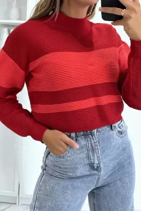 Pull lanterne mangas longues tricots doux chauds cor unie automne hiver | 2,08 $ | OKKO MODE