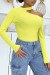 Haut jaune fluo à col asymétrique | 10,92 $ | OKKO MODE