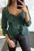 Blouse verte péplum à col et dos plongeant. | 5,69 $ | OKKO MODE