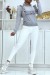 Gray Ruffle Front and Back Pull | $7.96 | OKKO MODE