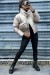 Doudoune taupe ajustable à la taille avec poches et sac  | 20,48 $ | OKKO MODE