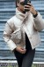 Doudoune taupe ajustable à la taille avec poches et sac  | 20,48 $ | OKKO MODE