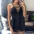 Black Peach Skin Tank Top with Lace | €3.15 | OKKO MODE