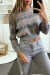 Gray Court Pull with Paris Love Inscription | €6.30 | OKKO MODE