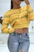 Mustard Yellow Court Pull with PARIS LOVE Embroidery | €6.30 | OKKO MODE