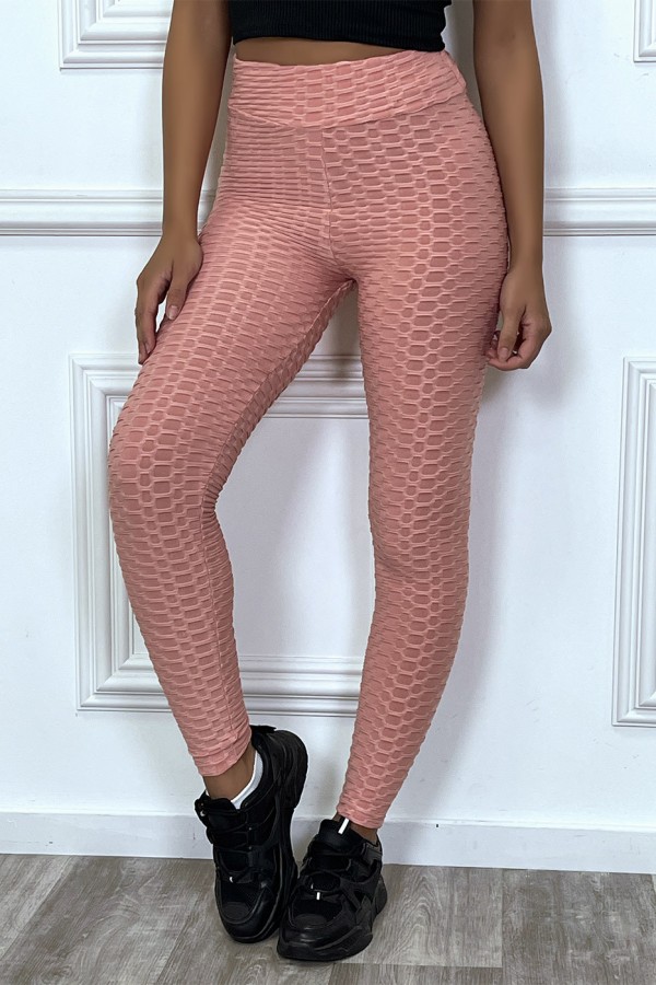 Legging push-up rose anti cellulite effet minceur - 2