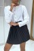 Stylish White Blouse with Gold Details | $6.83 | OKKO MODE