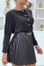 Stylish Black Blouse with Gold Details | $6.83 | OKKO MODE