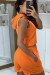 Conjunto naranja con capucha y short | 6,30 € | OKKO MODE