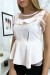Blouse rose avec volant et tulle | 3,41 $ | OKKO MODE