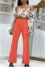 Hose mit ausgestelltem Bein in Koralle - Trendige Damenmode für den Sommer! | 12,29 $ | OKKO MODE