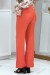 Hose mit ausgestelltem Bein in Koralle - Trendige Damenmode für den Sommer! | 12,29 $ | OKKO MODE