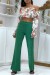 Green Flared Pants | €11.34 | OKKO MODE