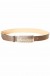 Ceinture Marron Grosse Boucle Rectangle Graphique CE 573 | 1,13 $ | OKKO MODE