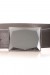 Ceinture gris foncé avec boucle carrée effet miroir. Accessoire LDF0058 | 1,13 $ | OKKO MODE