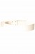 Ceinture Blanche avec boucle rectangulaire CE 502 | 1,04 € | OKKO MODE