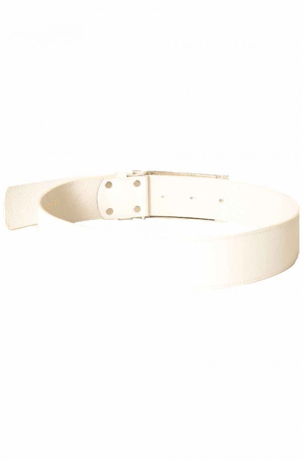 Ceinture Blanche avec boucle rectangulaire CE 502 - 4