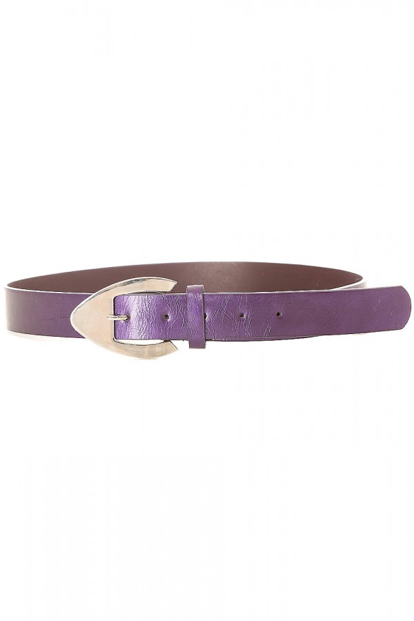 Ceinture femme en violet avec boucle métallisé. mh-020 - 2