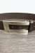 Ceinture noir avec boucle rectangulaire argenté | 1,13 $ | OKKO MODE