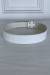 Ceinture blanche en simili avec boucle argentée strass | $1.13 | OKKO MODE