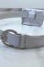 Ceinture blanche brillante avec pochette à strass et clou | €1.04 | OKKO MODE