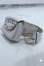 Ceinture blanche brillante avec pochette à strass et clou | €1.04 | OKKO MODE