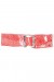 Ceinture rouge à motif étoiles boucle rectangle | 1,13 $ | OKKO MODE