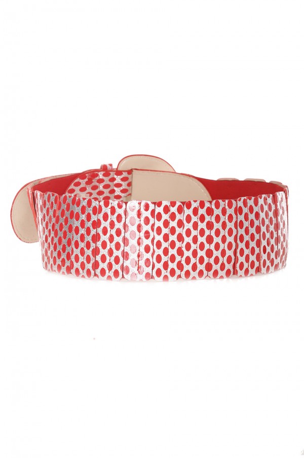 Ceinture élastique rouge avec imprimé - BG - P045 - 2