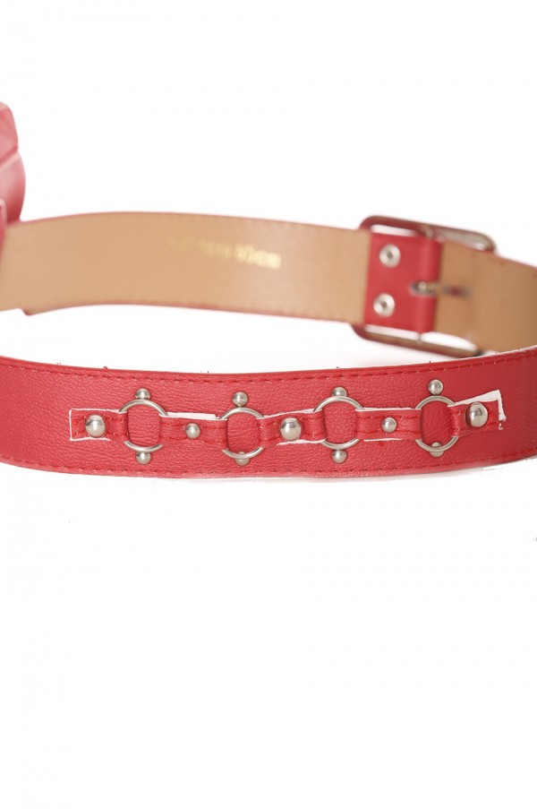 Ceinture rouge avec pochette - LDF9019 - 5