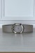 Ceinture grise à boucle ovale strass | 1,13 $ | OKKO MODE