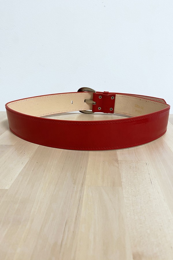 Ceinture rouge avec jolie boucle - 4