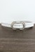 Ceinture blanche avec boucle ornée de strass glamours | 1,13 $ | OKKO MODE