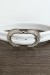 Ceinture blanche avec boucle ornée de strass glamours | 1,13 $ | OKKO MODE