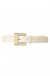 Ceinture Blanche effet cuir boucle carré strass CE 726 | 1,04 € | OKKO MODE