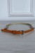 Fine ceinture orange avec accessoire et strass | 1,13 $ | OKKO MODE
