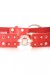 Ceinture Rouge effet troué avec strass - Accessoire BG-P016 | €1.04 | OKKO MODE