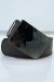 Ceinture noire large à boucle en verre rectangle | $1.13 | OKKO MODE