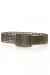 Lot de 10 Ceintures noires quadrillées à trous - SG-0452 | $1.13 | OKKO MODE
