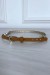 Fine ceinture camel avec accessoire et strass | $1.13 | OKKO MODE